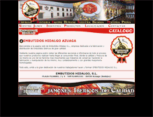 Tablet Screenshot of embutidoshidalgo.com